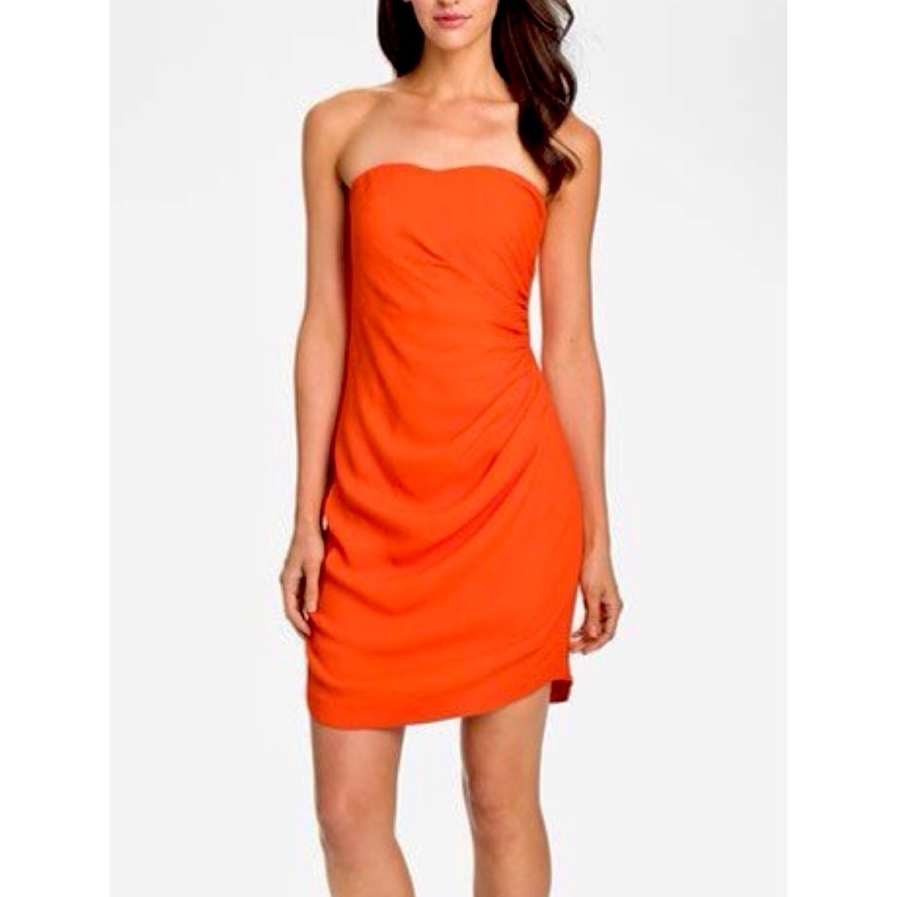 Rebecca Taylor Sweetheart Draped Strapless Mini Corset Dress